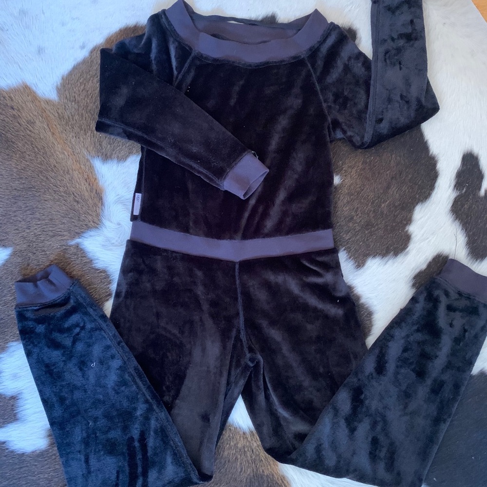 UGG//Fleece non footed solid color onsie